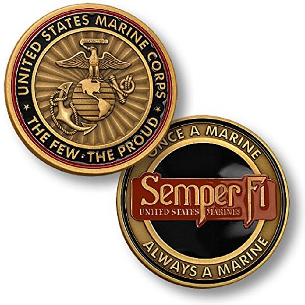 Amazon.co.jp: アメリカ海兵隊Semper Fi Challenge Coin。 : ホビー